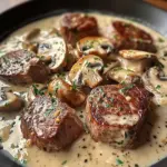Blanquette de Filet Mignon de boeuf aux Champignons