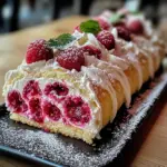 Bûche au Mascarpone et à la Framboise