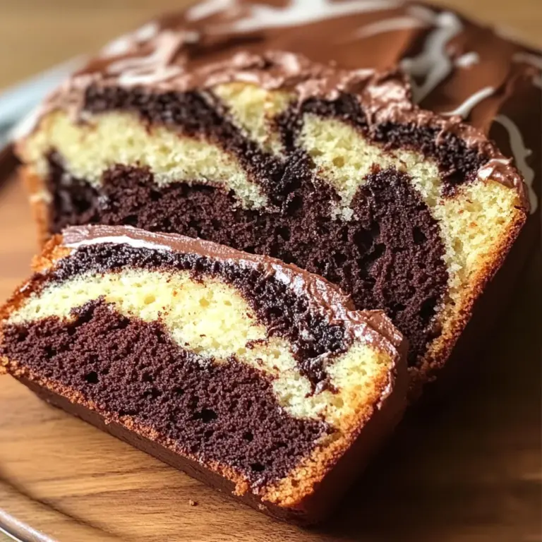 Cake Marbré Ultra Moelleux au Chocolat