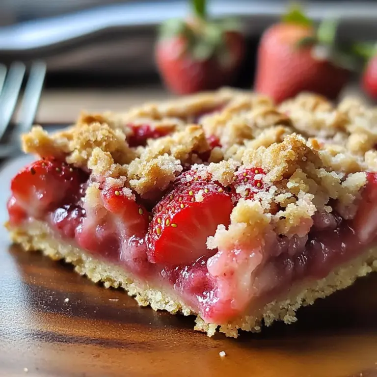 Carrés aux fraises gourmands