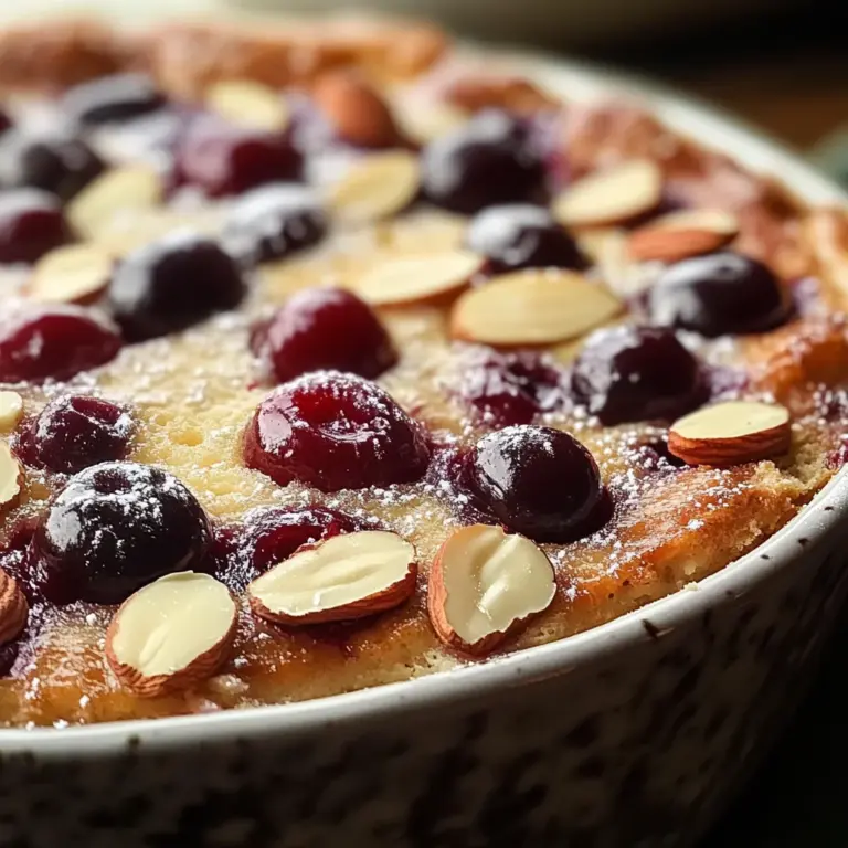 Clafoutis aux cerises et amandes : un dessert fondant au cœur de l'été