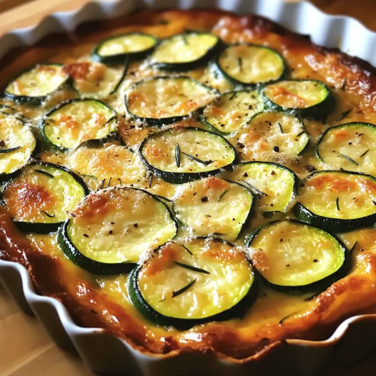 Clafoutis de courgettes au parmesan