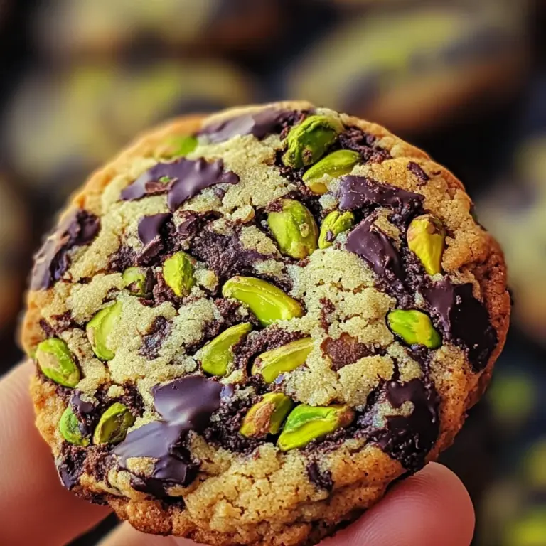 Cookies pistache et pépites de chocolat noir