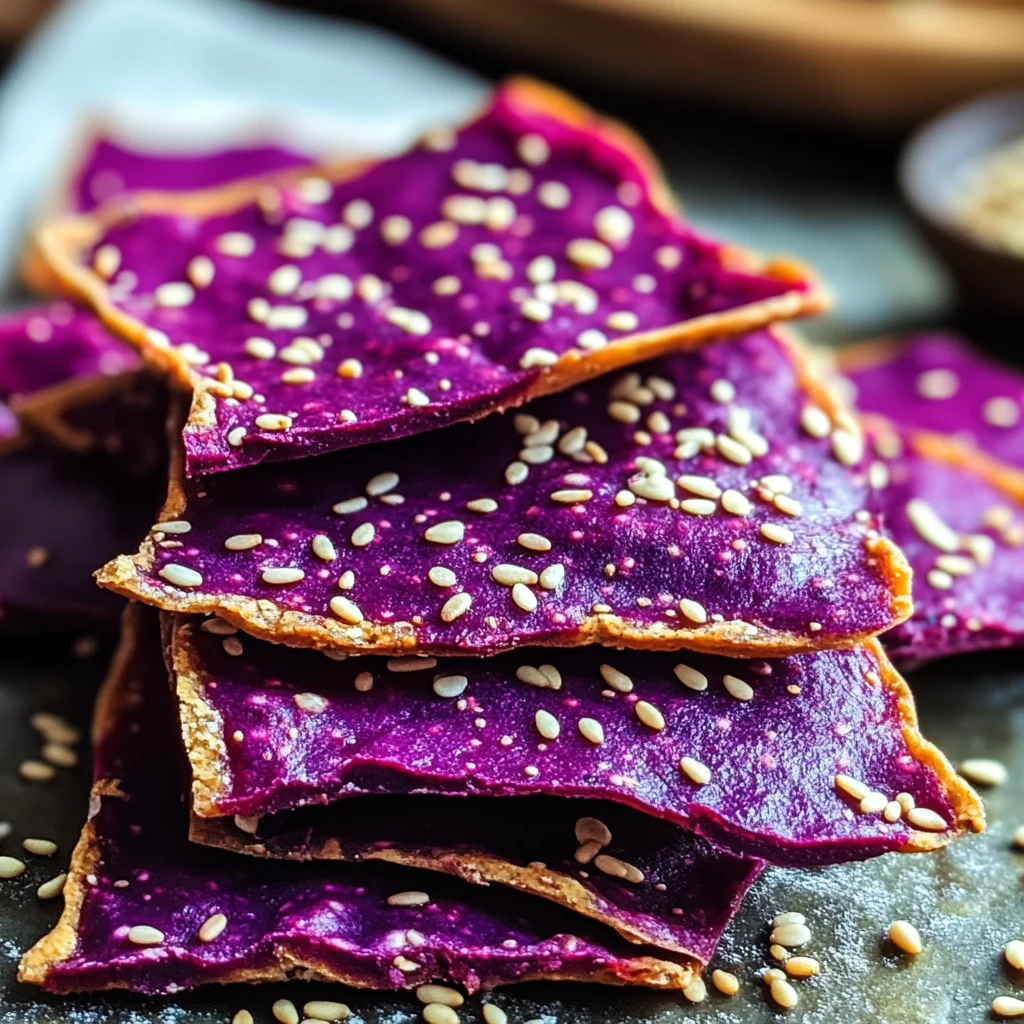 Crackers croustillants betterave et sésame