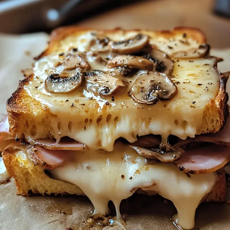 Croque-Monsieur Gourmand aux Champignons