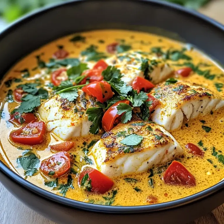 Curry de Poisson Blanc au Lait de Coco : Un Voyage Culinaire Exotique