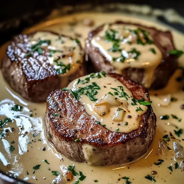 Filet de Bœuf à la Crème aux Échalotes