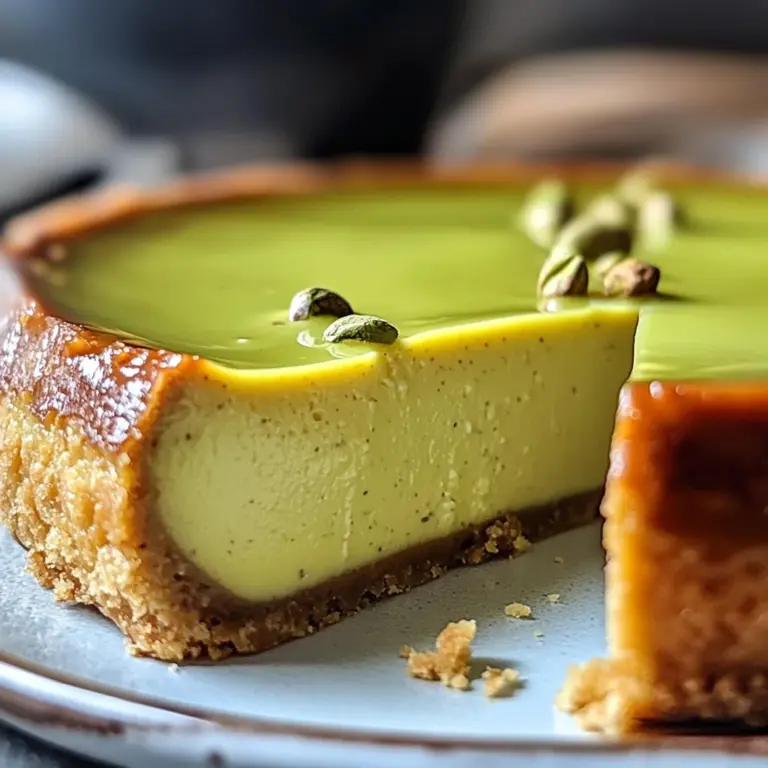 Flan Pistache Maison : Une Douceur Crémeuse à Déguster Sans Modération