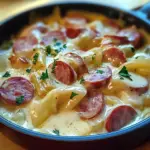 Fondue d’Endives Crémeuse aux Saucisses Fumées