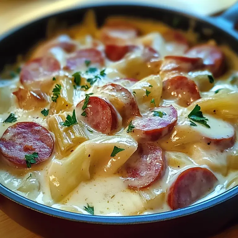 Fondue d’Endives Crémeuse aux Saucisses Fumées