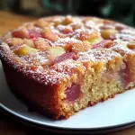 Gâteau à la rhubarbe