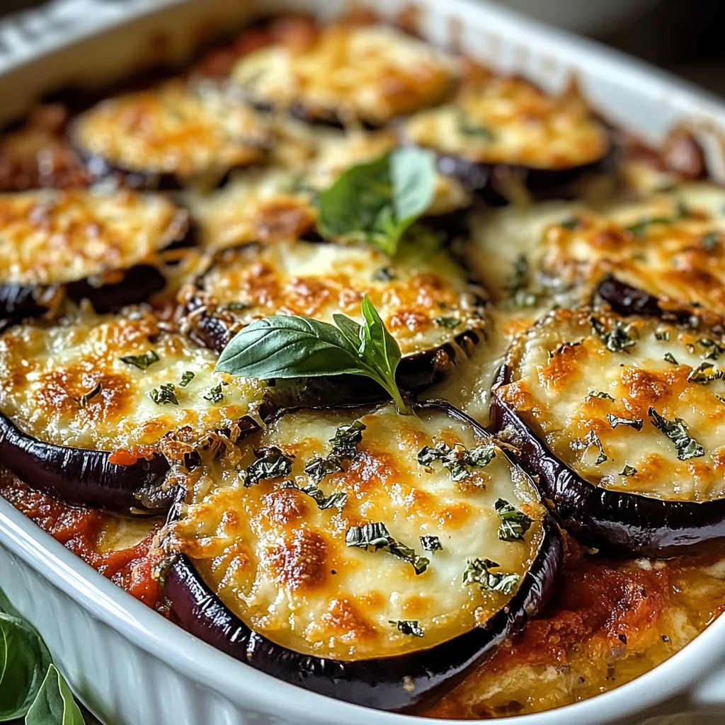 Gratin d’aubergines savoureux