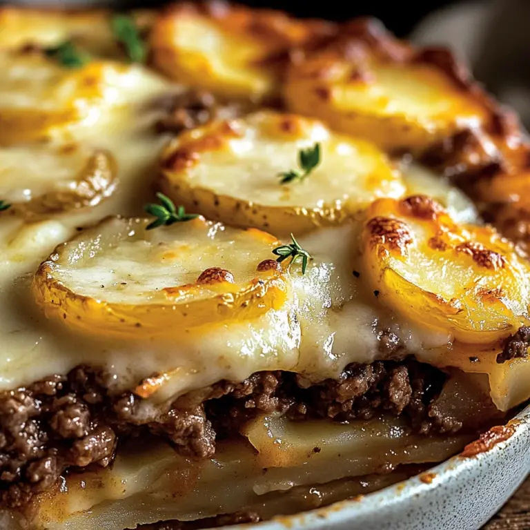 Gratin de Pommes de Terre et Bœuf Haché