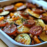 Gratin de légumes au paprika et chorizo