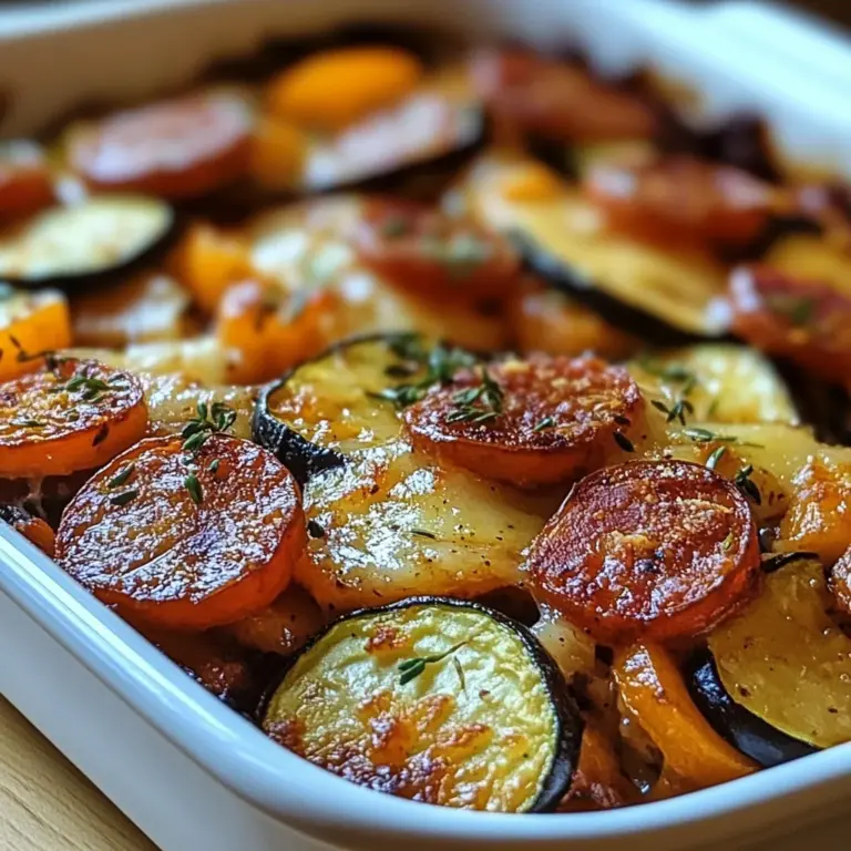 Gratin de légumes au paprika et chorizo