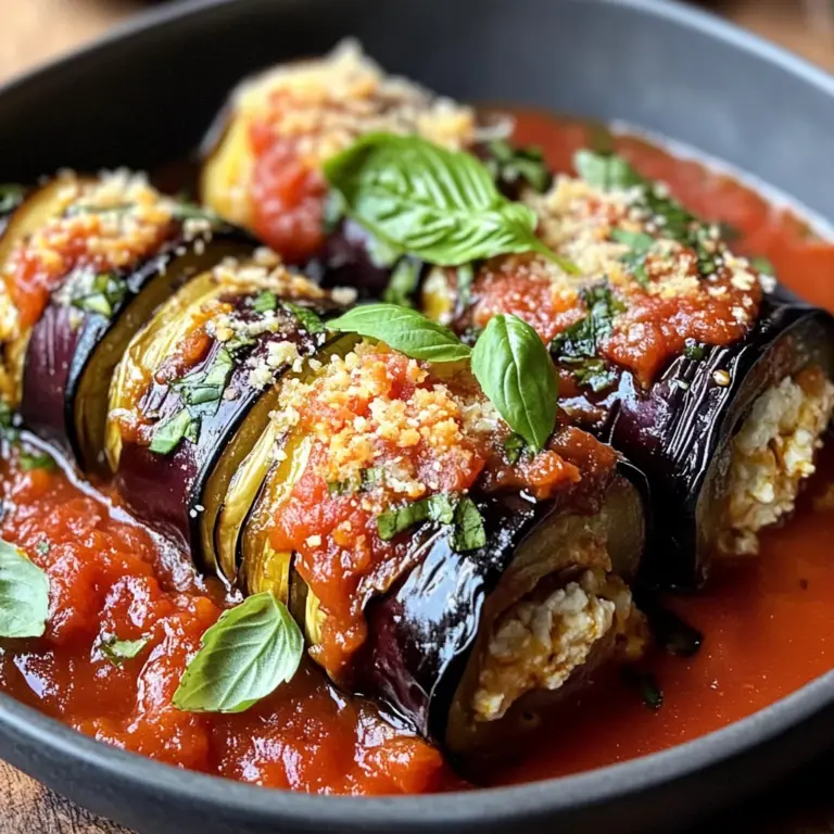 Involtini d'aubergines à la ricotta