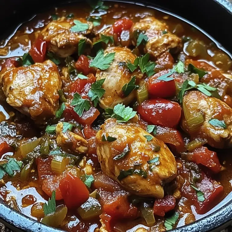 Marmite de poulet façon espagnole