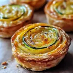 Minis flans de courgette et oignon