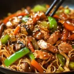 Nouilles sautées asiatiques rapides
