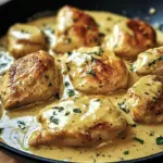 Poulet crémeux à la moutarde et au vinaigre de cidre blanc
