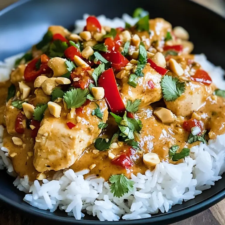 Poulet thaï sauce cacahuète