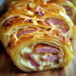 Roulé apéritif au jambon de poulet et fromage