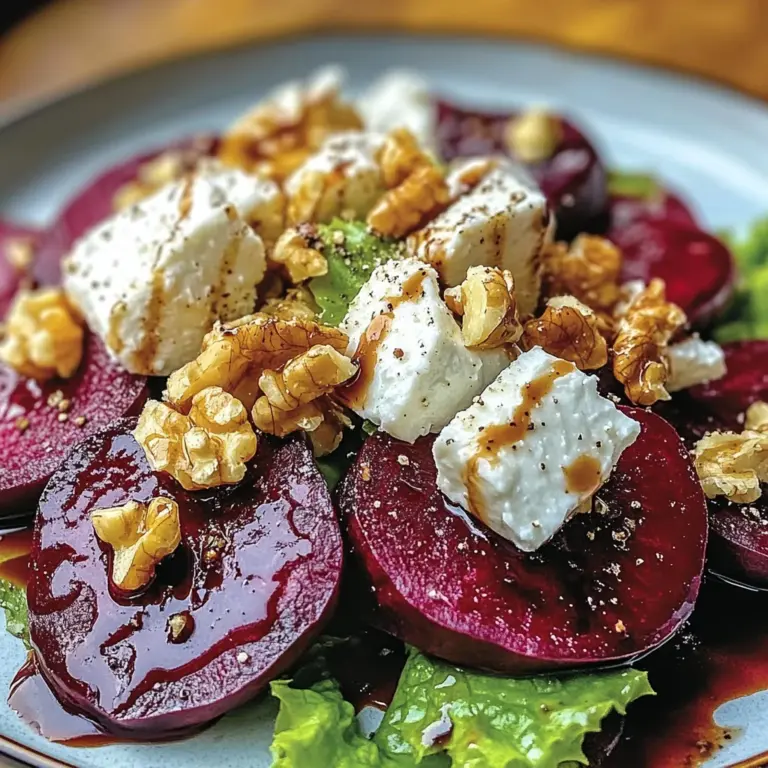 Salade de Betterave, Chèvre & Noix