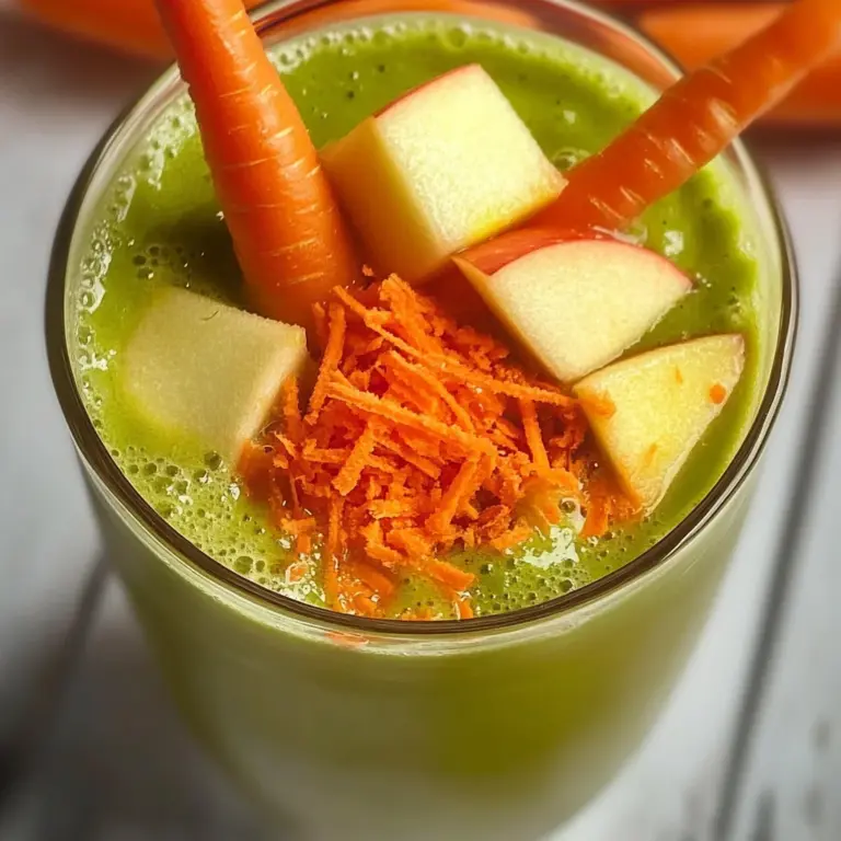 Smoothie détox pomme carotte
