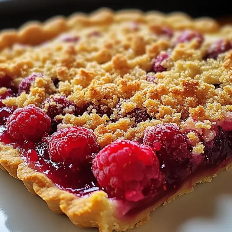 Tarte Crumble aux Framboises