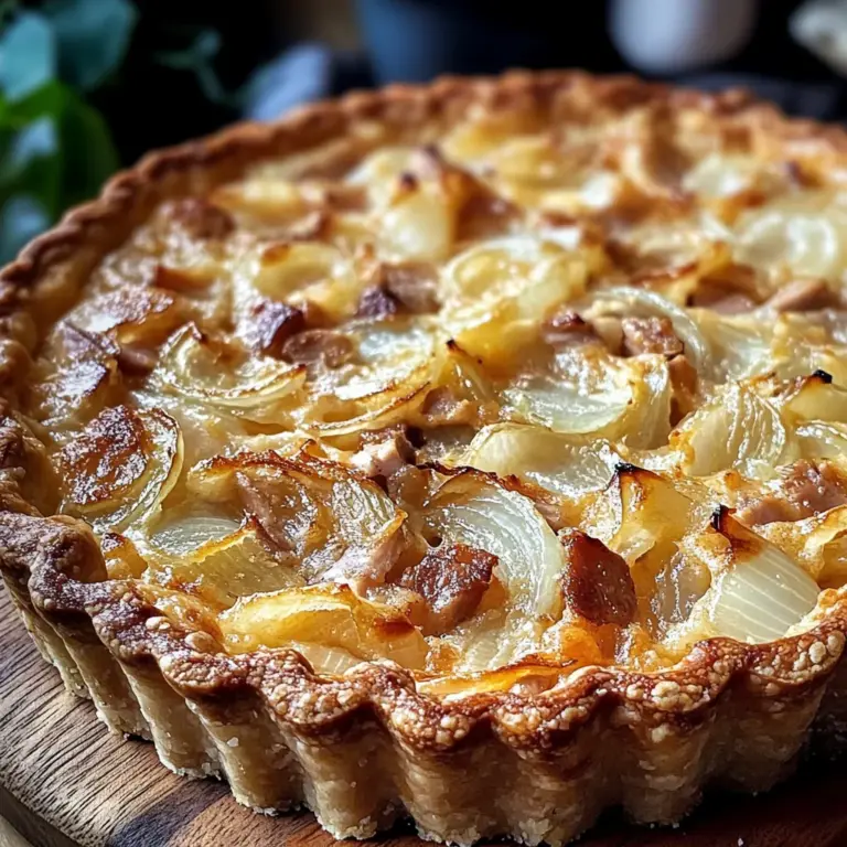 Tarte à l’Oignon Alsacienne : Une Recette Gourmande et Réconfortante