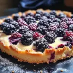 Tarte briochée aux mûres et à la crème d'amandes