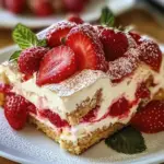 Tiramisu gourmand aux fraises