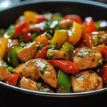Wok de Poulet aux Poivrons