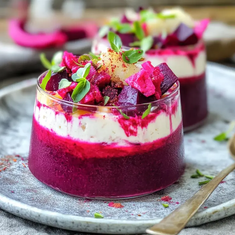 verrine betterave fromage frais