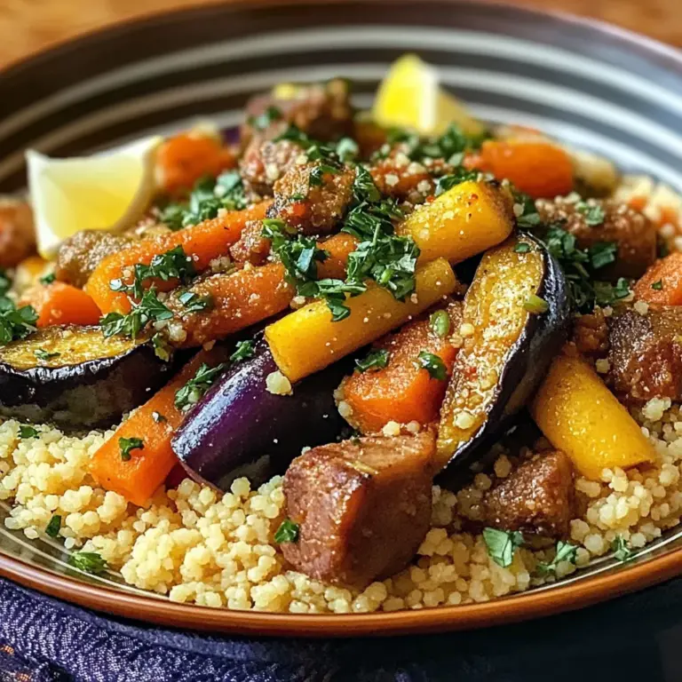 Couscous Marocain aux 7 Légumes