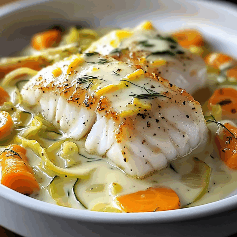 Filets de Cabillaud au Four à la Crème et aux Légumes – Une Recette Savoureuse et Facile