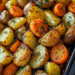 Garlic Herb Roasted Potatoes, Carrots, and Zucchini : Un Accompagnement Coloré et Savoureux