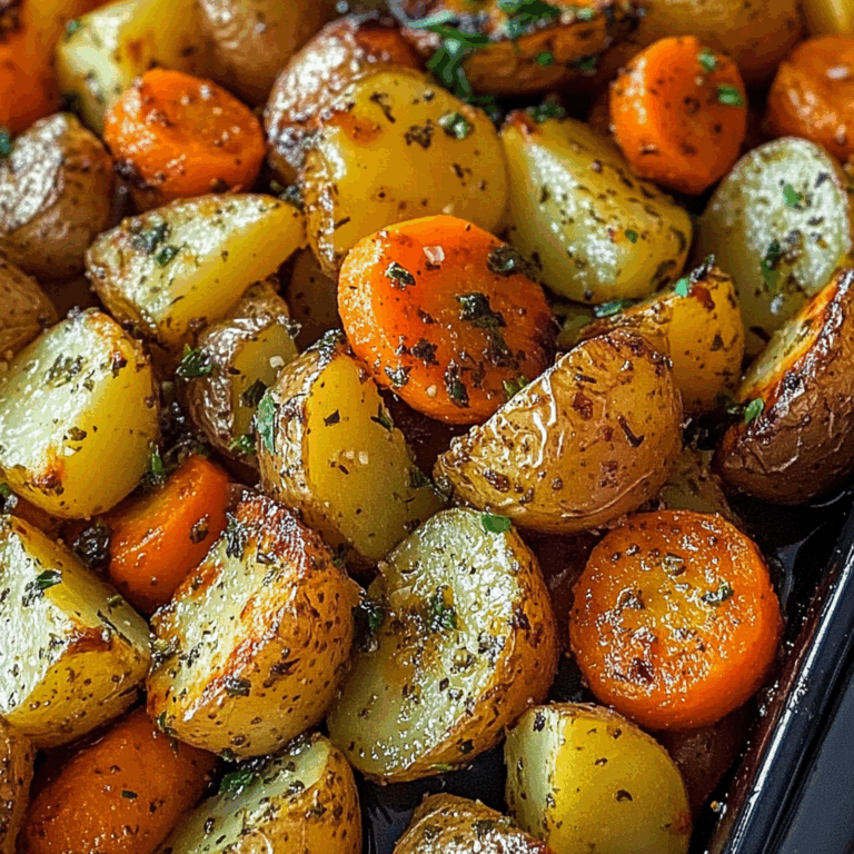 Garlic Herb Roasted Potatoes, Carrots, and Zucchini : Un Accompagnement Coloré et Savoureux
