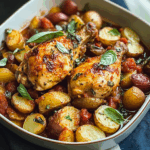 Poulet à l’italienne et pommes de terre : Un Incroyable Festin Méditerranéen Réconfortant