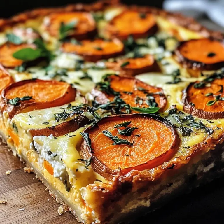 Tarte Salée Sans Farine à la Patate Douce : Une Alternative Incroyable et Colorée