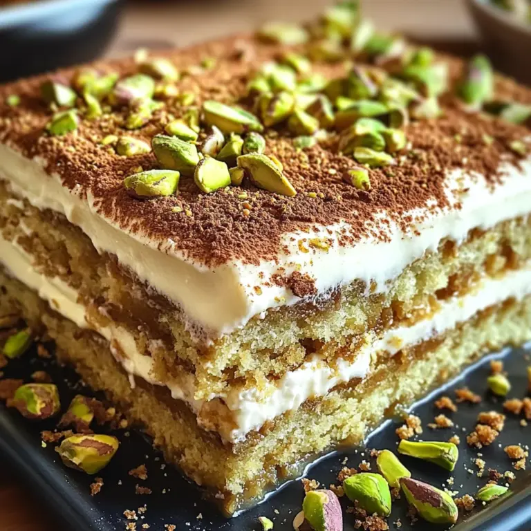 Tiramisu Pistache & Cassonade Caramélisée